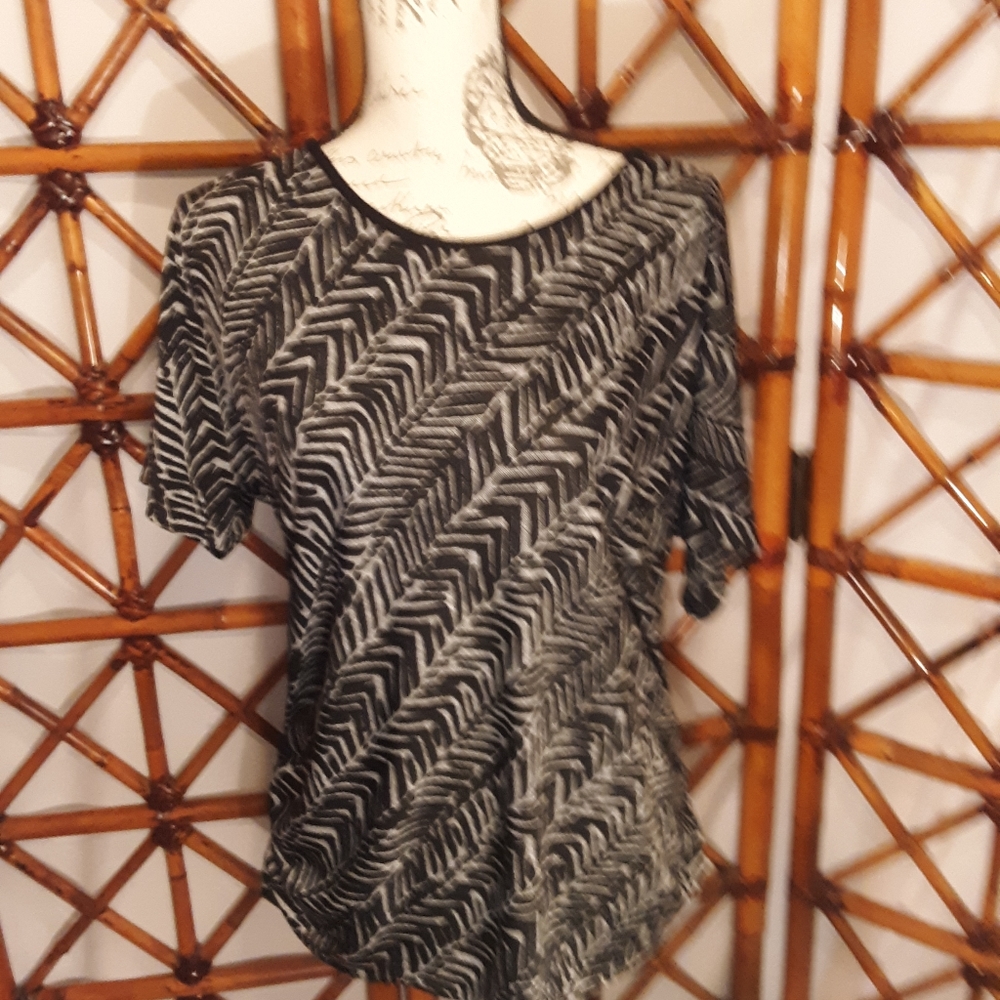 NOTATIONS STRIPED BLOUSE